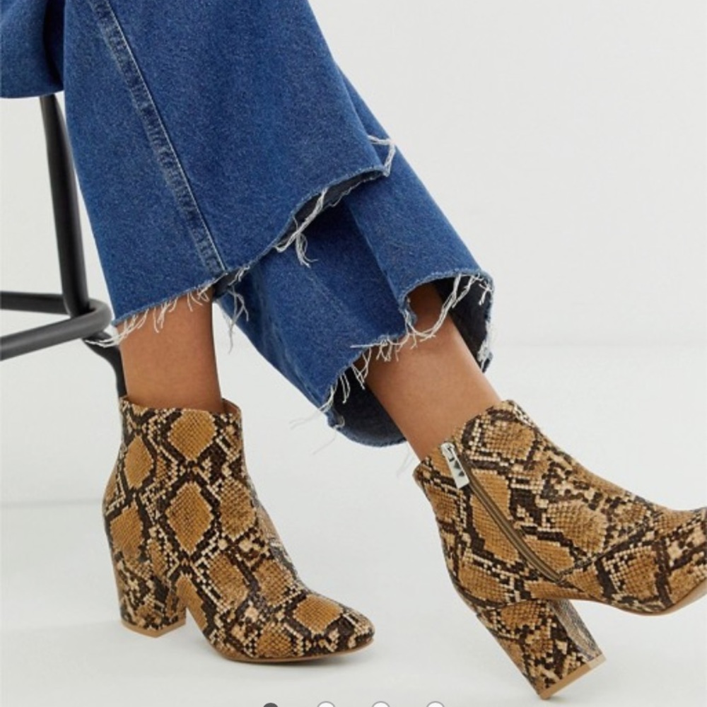 Snake Print Boots